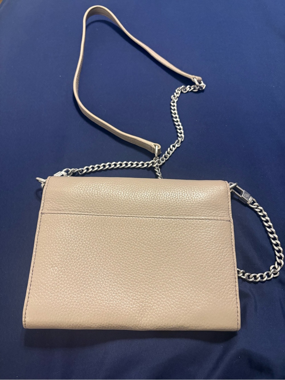 Tory Burch Taupe Brittan Crossbody / Chain Wallet - Picture 3 of 7